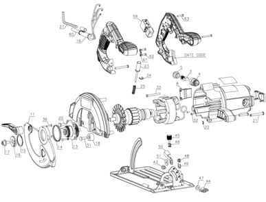 Part Location Diagram of 90632704 DeWALT SA SPINDLE, OUTPUT